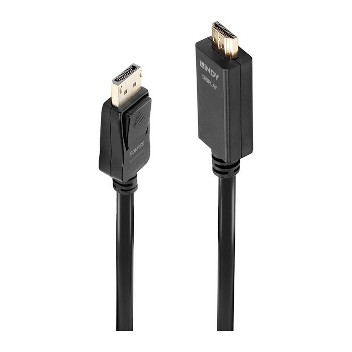 LINDY DisplayPort an HDMI Kabel 4K30 (DP: passiv) 1m