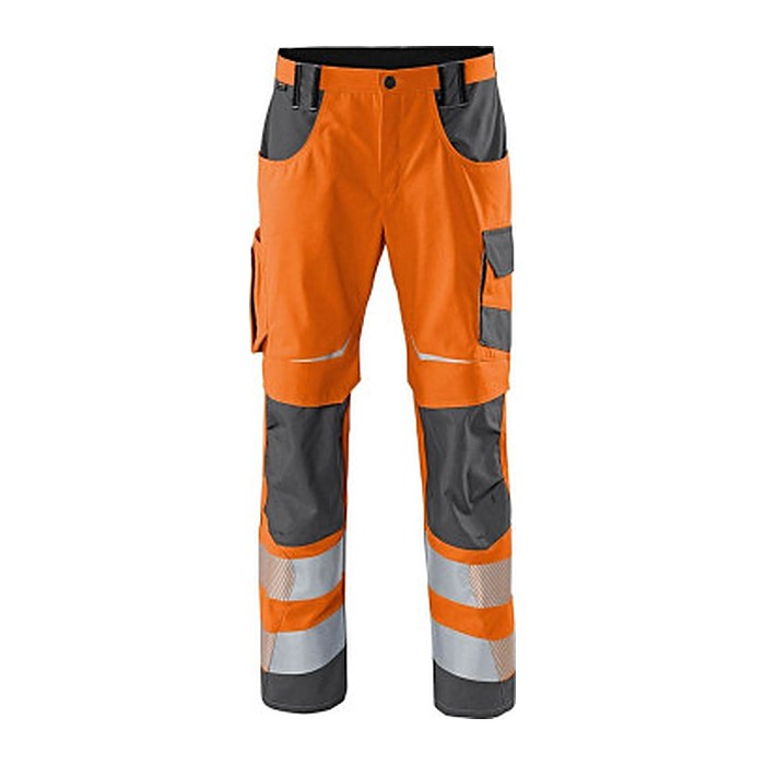 KÜBLER® unisex Warnschutzhose REFLECTIQ warnorange, anthrazit Größe 56