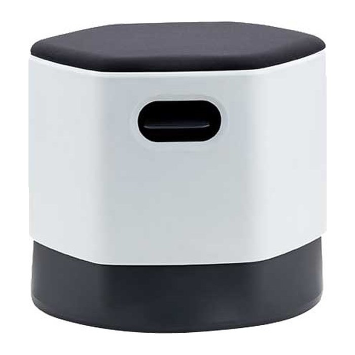 rocada Sitz- & Stehhocker Soft Seating 1828-4-1 schwarz, grau, 1 St.