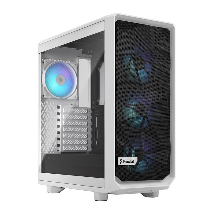 FRACTAL DESIGN Geh Meshify 2 Compact White TG Clear RGB