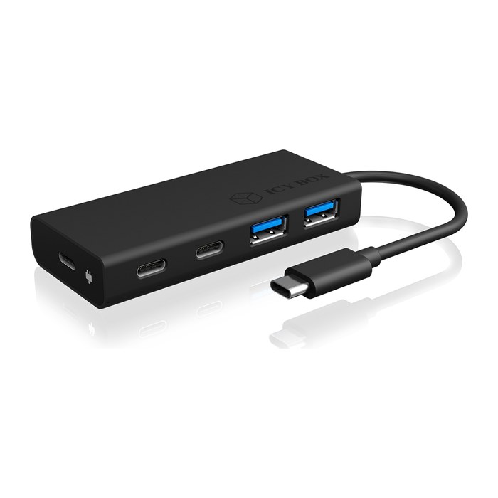 RaidSonic ICY BOX® USB-Hub IB-HUB1426-CPD 4-fach schwarz