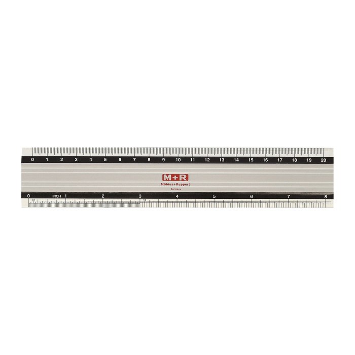 M + R Lineal 20,0 cm, silber
