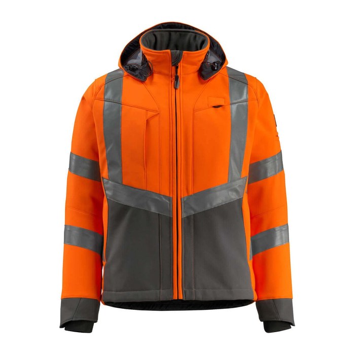 MASCOT® unisex Warnjacke Blackpool warnorange, anthrazit Größe S