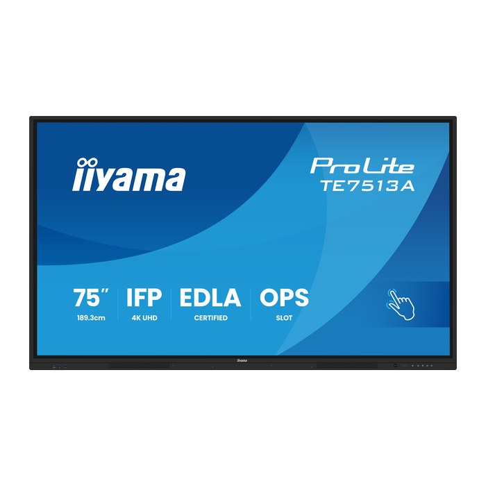 IIYAMA 189.3cm(75") TE7513A-B3AG 16:9 Touch 2xHDMI+2xUSBC+DP (Speditionsversand)