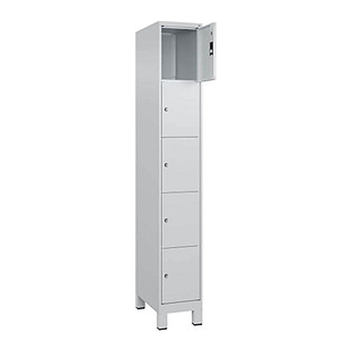 CP Schließfachschrank Classic Plus lichtgrau 080010-105 S10009, 5 Schließfächer 30,0 x 50,0 x 195,0 cm