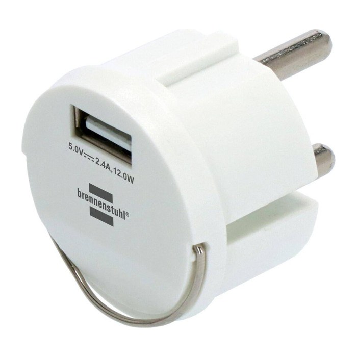 brennenstuhl USB-A 12W Power Adapter Ladeadapter weiß, 12 Watt