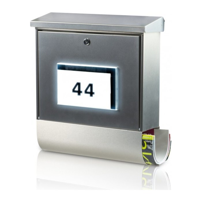 BURG WÄCHTER Briefkasten Malaga 75330 silber