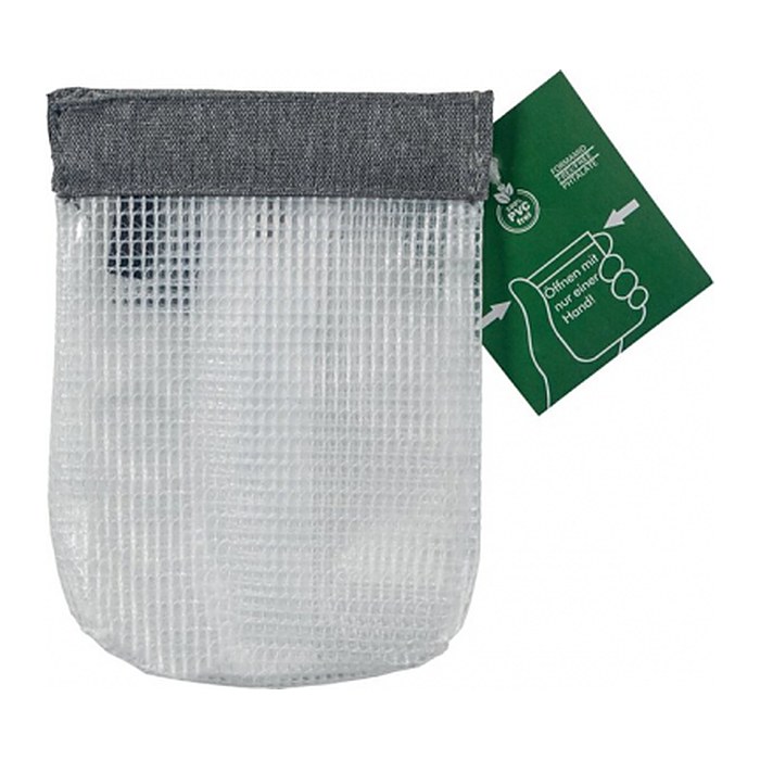 FolderSys Schnappverschlussbeutel DIN A7 transparent/grau 0,20 mm, 1 St.