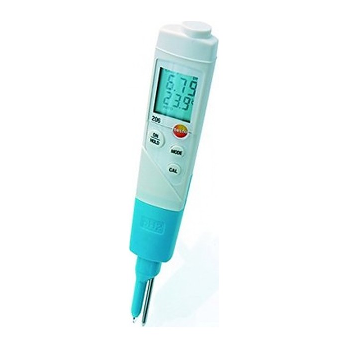 testo 206-pH2 Starter-Set für halbfeste Medien pH- und Temperatur-Messgerät weiß, 1 St.