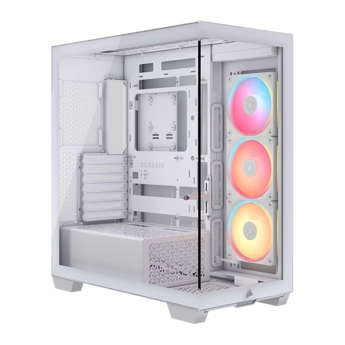 CORSAIR Geh Midi 3500X LXR LINK (Tempered Glass) White