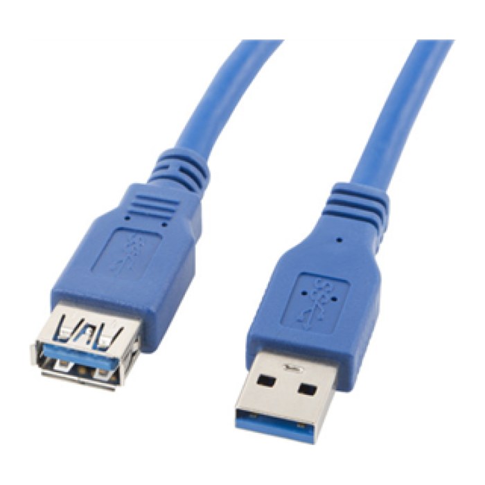 LANBERG USB-A Verlängerungskabel M/F 3.0 1,8m blau