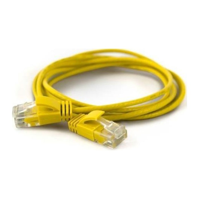 Wantec Patchkabel UTP CAT6a d=2,8mm 1,00m gelb