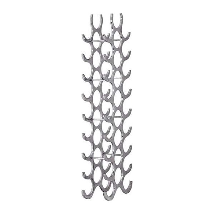 WOHNLING Weinregal silber 31,0 x 14,0 x 98,0 cm, 1 St.