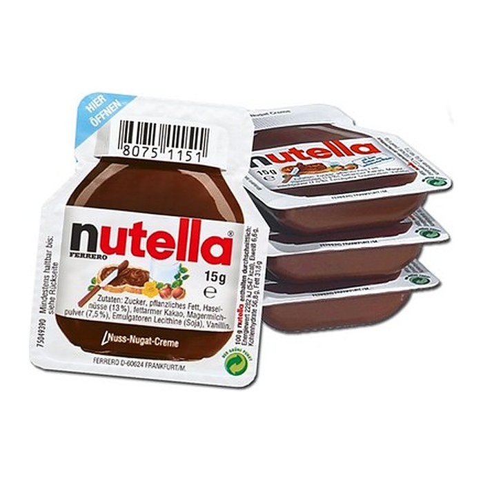 nutella  Nuss-Nougat-Creme, 120 St. je 15,0 g/1,8 kg