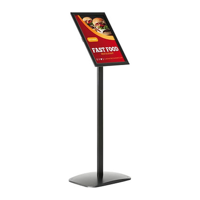 update displays Infoständer schwarz DIN A3 30,0 x 42,0 x 115,0 - 120,0 cm, 1 St.