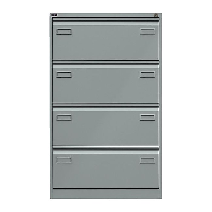 BISLEY LIGHT Hängeregistraturschrank silber 4 Schubladen 80,0 x 62,2 x 132,1 cm, 1 St.