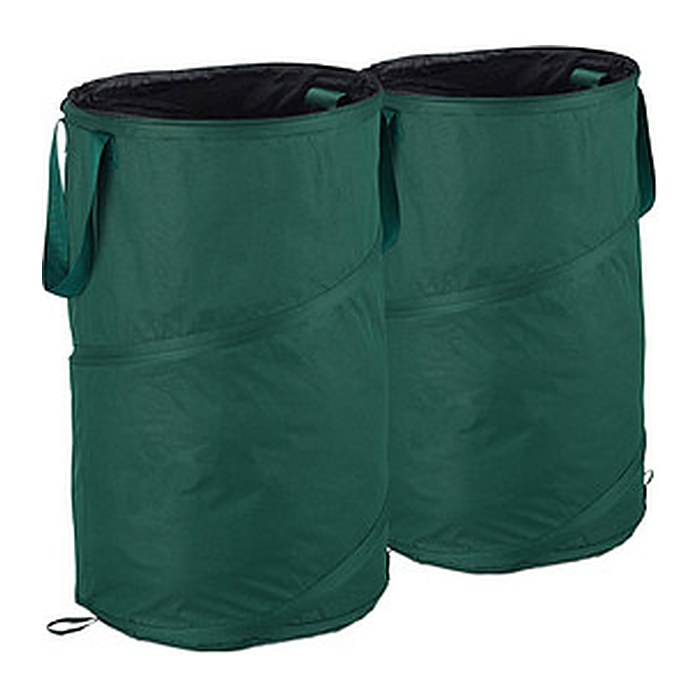 relaxdays Gartenabfallsäcke 120,0 l grün, 2 St.