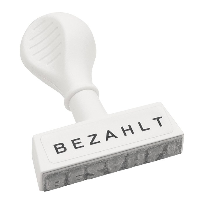 WEDO Textstempel "Bezahlt" ohne Logo, 1 St.
