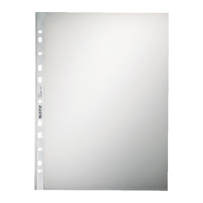 LEITZ Prospekthüllen 4704 DIN A4 transparent genarbt 0,10 mm, 100 St.