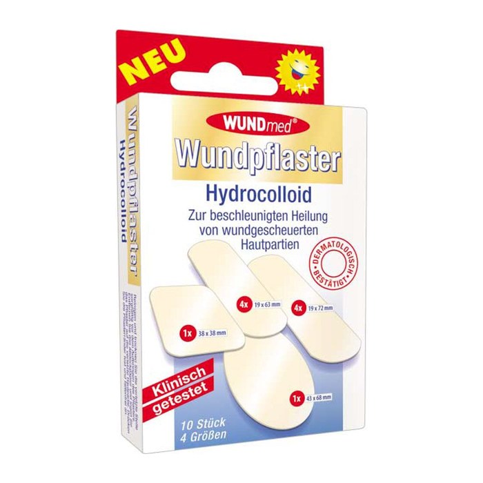 WUNDmed® Pflaster Schutzpflaster Hydrocolloid 02-049 beige, 10 St.