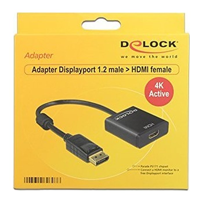 DeLOCK 62607 DisplayPort 1.2/HDMI Adapter, 1 St.