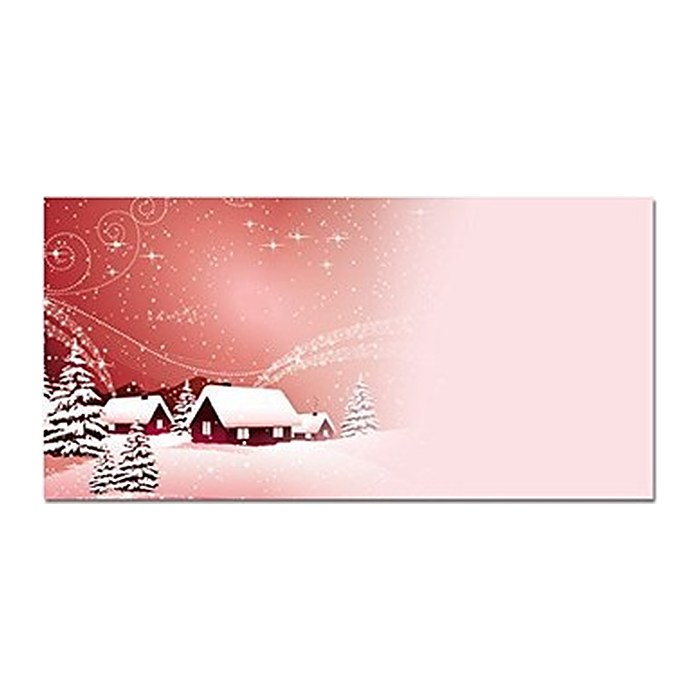 SIGEL Weihnachtsbriefumschläge Silent Night DIN lang ohne Fenster, 50 St.