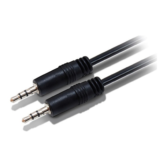 Equip Audiokabel 3.5mm->3.5mm St/St 2.50m schwarz Polybeutel