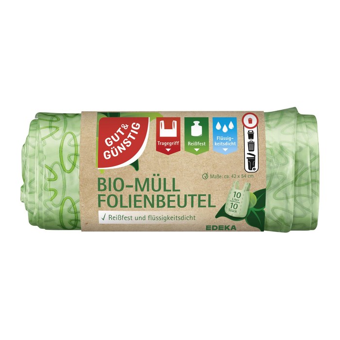 GUT&GÜNSTIG Biomüllbeutel 10,0 l grün, 10 St.