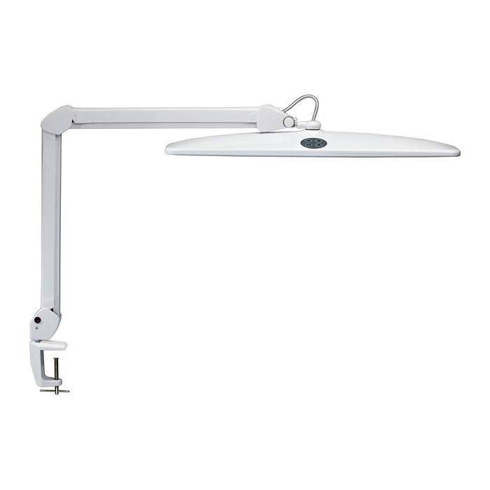 MAUL MAULwork LED Schreibtischlampe weiß 20 W mit Tischklemme