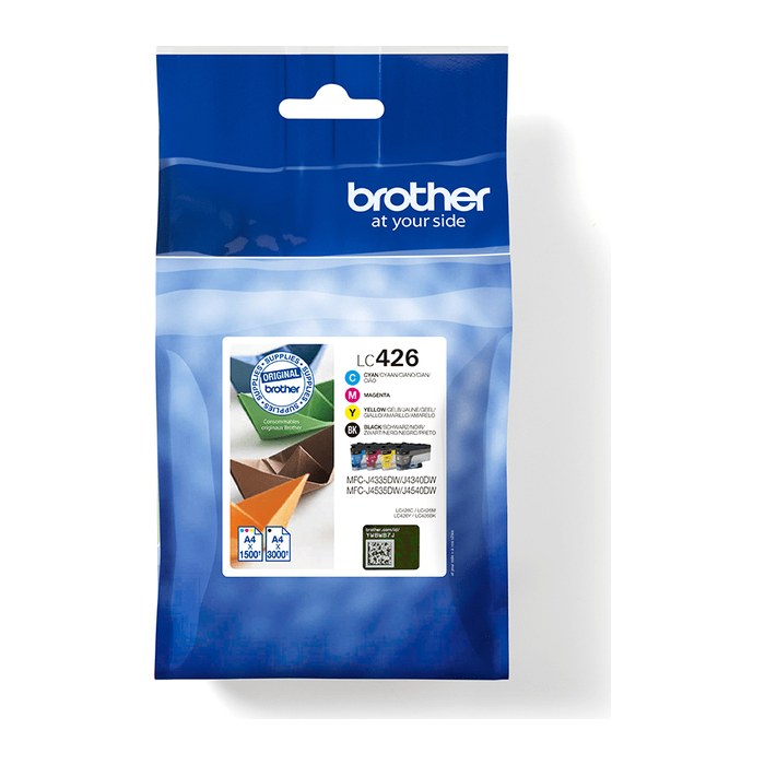 brother LC-426VAL schwarz, cyan, magenta, gelb Druckerpatronen, 4er-Set