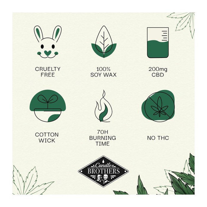 Candle Brothers Duftkerze CBD Relax Dragon Fruit Kush 350g