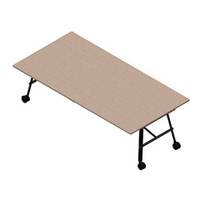 Quadrifoglio Konferenztisch SERENITY ulme weiß rechteckig, A-Gestell grau, 240,0 x 120,0 x 75,0 cm