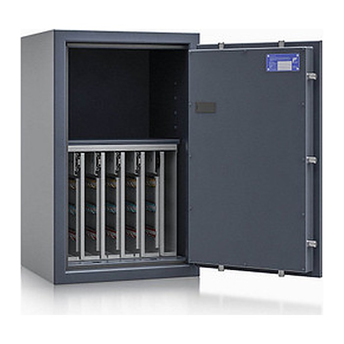 ISS safe4key Schlüsseltresor grau mit 280 Haken, Elektronikschloss, 50,0 x 42,0 x 80,0 cm, 1 St.