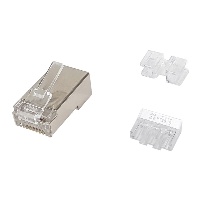 Equip Stecker Cat6a geschirmt RJ45 100Stk transp.