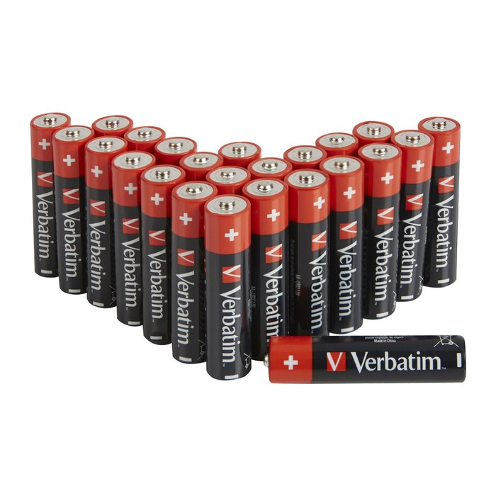 Verbatim Batterien AA Alkaline LR6 24er Pack Box