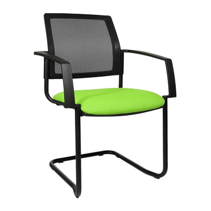 Topstar Besucherstühle BtoB 20 BB400A G050 grün, schwarz Stoff, 2 St.