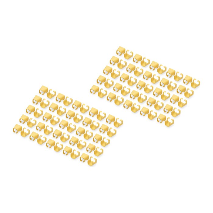 DIGITUS Farbclips für Patchkabel RJ45 100 Stück gelb