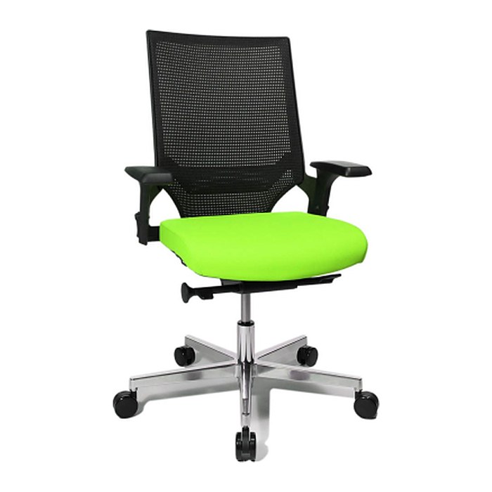 Topstar Bürostuhl T300, TA309A T350 Stoff grün, Gestell alu