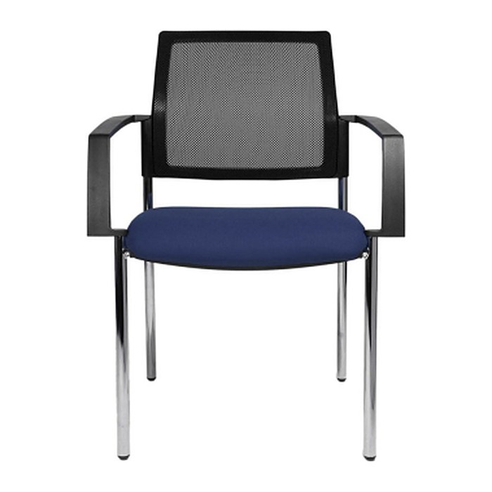 Topstar Besucherstühle BtoB 10 BB290A G260 blau, schwarz Stoff, 2 St.
