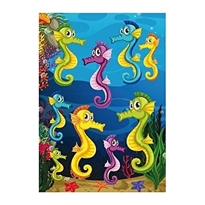 HERMA Sticker MAGIC Seepferdchen Neon