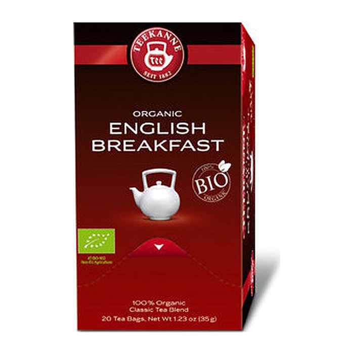 TEEKANNE ORGANIC ENGLISH BREAKFAST Bio-Tee 20 Portionen