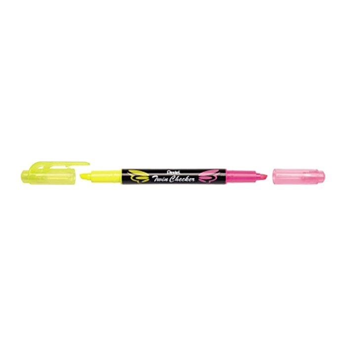 Pentel Twin Checker SLW8-GP Textmarker gelb, 1 St.