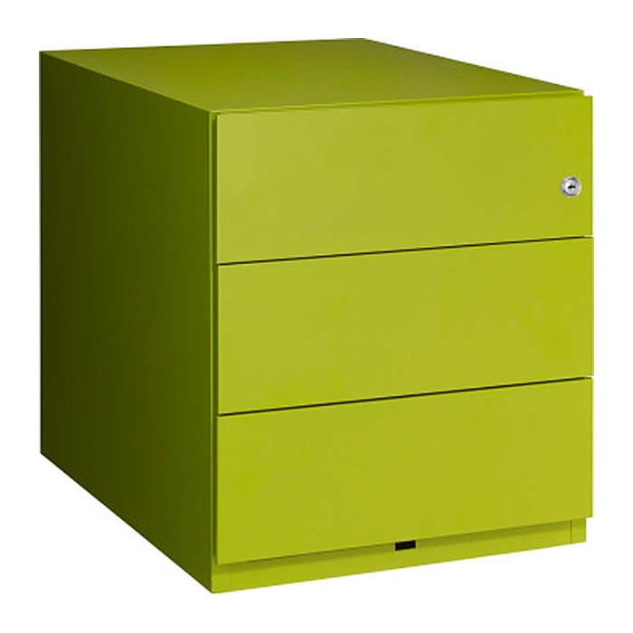BISLEY Note Rollcontainer grün 3 Auszüge 42,0 x 56,5 x 49,5 cm
