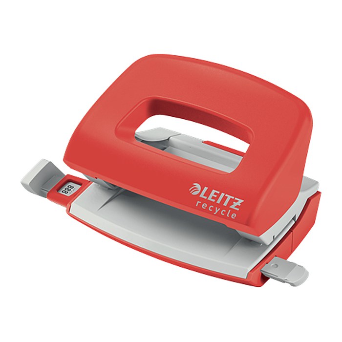 LEITZ Locher Recycle Mini rot, 1 St.