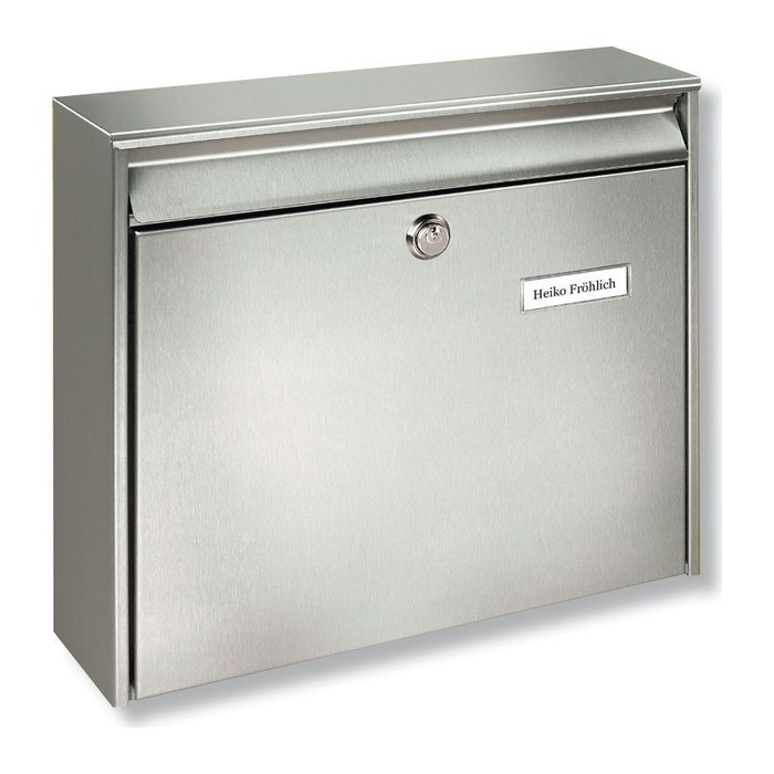 BURG WÄCHTER Briefkasten Borkum 3877 Ni 20200 silber