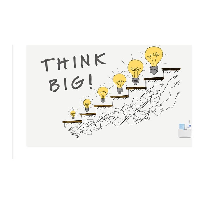 Legamaster Whiteboard WALL-UP 200,0 x 119,5 cm weiß emaillierter Stahl