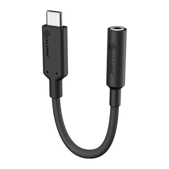 Alogic Adapter USB-C -> Audio 3,5mm schwarz