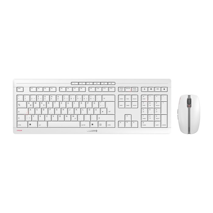 CHERRY STREAM DESKTOP Tastatur-Maus-Set kabellos weiß