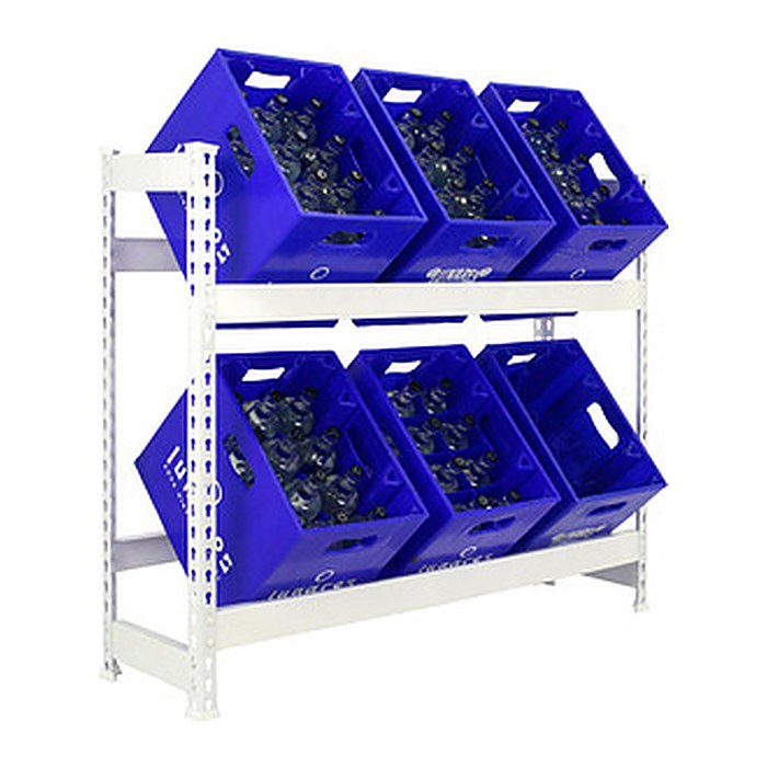 Simonrack Getränkekistenregal SIMONBOTTLE 2 8435104962510 weiß 100,0 x 30,0 x 100,0 cm