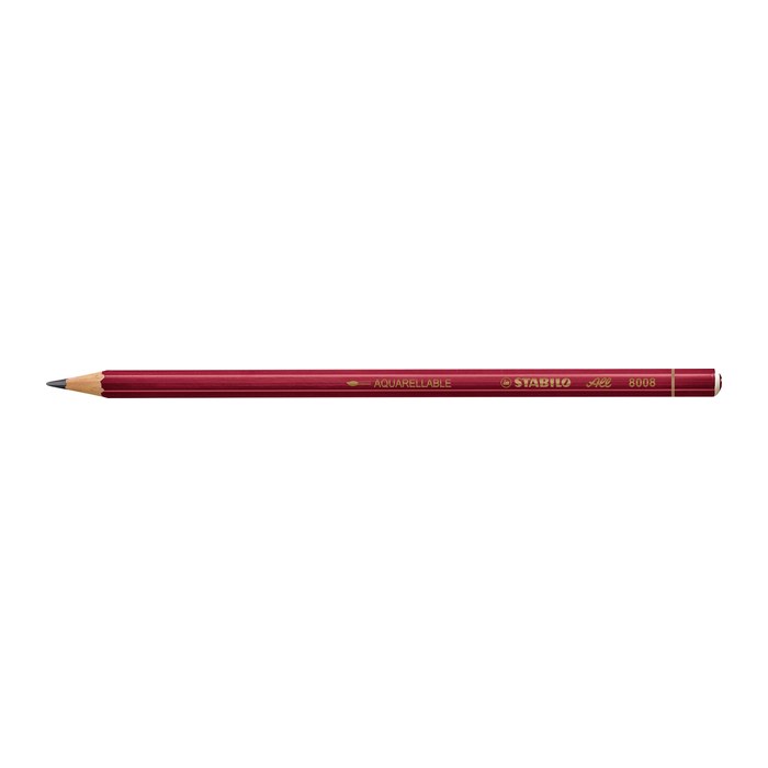 STABILO All 8008 Graphitstift 2B rot, 1 St.